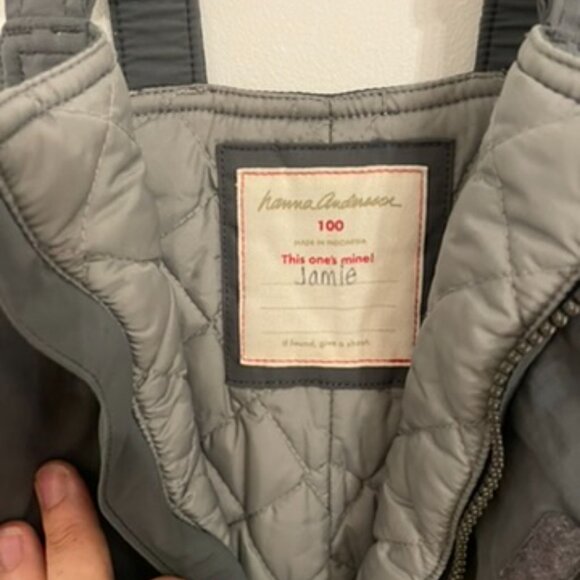 Hanna Andersson Insulated Winter Snow Bib Overalls Pants Size 100 4T Unisex - Picture 3 of 5